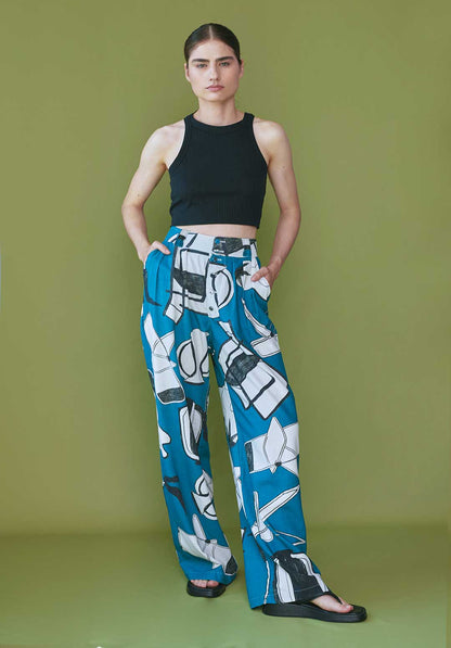 Blue Simona Pants